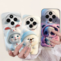 Sarung Telefon, Untuk Xiaomi Redmi 14R 5G, Bahan Silikon Lembut, Sarung Penutup Gadis Kartun Comel, 