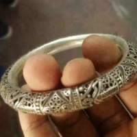 AAA Rare Tibet silver carved DRAGON men's bracelet bangle