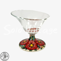 【SOLO 波蘭陶】Vena 波蘭陶 200ML 冰淇淋玻璃杯 嫣花紅系列