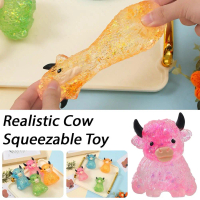 Colorful Creative Highland Cow Squeeshy,Sensory Stress Relief Colors Toy Available 4 R2E9