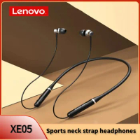 Lenovo XE05 Bluetooth Headphones Neckband True Wireless Earphones Stereo Sports Magnetic Headphones With IPX5 Waterproof Headset