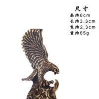 Pure copper eagle fighting eagle ornaments grand exhibition grand eagle wings office desktop display Chinese craft gifts