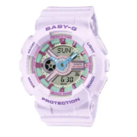 【CASIO】 BABY-G 粉彩撞色金屬質感時尚腕錶 BA-110XPM-6A/ BA-130PM-4A-粉