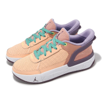 【NIKE 耐吉】休閒鞋 Jordan Day 1 EasyOn 大童 女鞋 粉 紫 網布 緩衝 後踩式鞋跟 運動鞋(FQ1306-800)