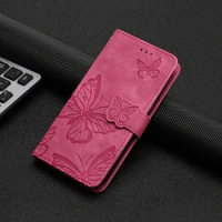 New Butterfly Leather Case Protect Cover For OPPO Reno 8 Lite 7 Z 7Z 6Z 5Z Find X5 Pro X5 Lite K10 Realme 9i Narzo 50 Stand Wall