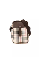 Burberry 二手 Burberry House 格紋帆布斜背包