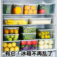 帶蓋冰箱收納盒雞蛋盒食品冷凍盒廚房收納保鮮塑料透明盒子儲物盒