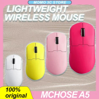 Mchose A5 Pro Max Wireless Mouse 2.4g Wired Bluetooth 3mode Lightweight Paw3395 4khz E-Sports Game Mouse Office Pc Accessories
