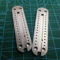 1 Pair Custom Made DIY TC4 Handle Scales for 58 mm Victorinox Swiss Army Knife