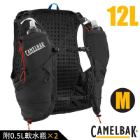 【CAMELBAK】Apex Pro 12 專業越野水袋背心M(附0.5L軟水瓶2個)_CB2940004093P 黑