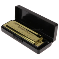 10 Holes Key of C Blues Harmonica Musical Instrument Educational Toy with Case D11 19 Dropship