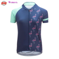 Woman Retro cycling jersey Summer Short sleeve Breathable Blue cycling clothing TOP Bike cycling jersey customized Road jerseys