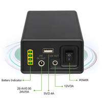 Power Bank Mini UPS for WiFi, Router, Modem, 36W DC 5V 12V 24V Outptu