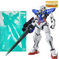 Bandai Original MODEL KIT GUNDAM MG Gundam Exia RepairⅡ 1/100 Anime Action Figure Assembly Model Toys Model Gifts For boys