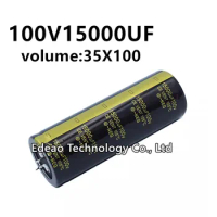1Pcs 100V 15000UF 100V15000UF 15000UF100V volume: 35x100 mm audio power amplifier inverter aluminum electrolytic capacitor