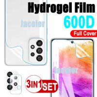 3in1 Hydrogel Film For Samsung Galaxy A53 A73 A33 A52 4G A52s 5G Camera Lens Sansumg Galaxi A 73 33 53 5 G Gel Screen Protector