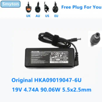 Original AC Adapter Charger For Intel NUC 19V 4.74A 90W 90.06W Huntkey HKA09019047-6U all in one Laptop Power Supply