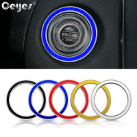 Ceyes 1pc Car Styling Engine Ignition Start Stop Button Ring Case For Mercedes Benz E Class W213 E200 E300 Accessories Stickers