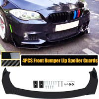 177cm Universal For BMW F10 F20 F30 E46 E60 E90 Front Bumper Lip Side Spoiler Splitter Body Kit Guards Deflector Car Accessories