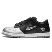 DUNK LOW SB SUPREME JEWEL SWOOSH METALLIC SILVER