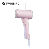 (福利品)日本TWINBIRD-高溫抗菌除臭美型蒸氣掛燙機(玫瑰粉)TB-G006TWRP