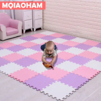 MQIAOHAM EVA Puzzle Mat Baby Foam Play Mat Non-slip Baby Floor Mat Jigsaw Puzzle Mats Playroom Bedroom Rugs Tile