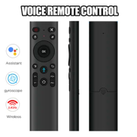 2.4G Wireless Voice Remote Control Q5+ Gyroscope Control with USB Receiver Air Mouse Remote for Projector Smart TV Android Box