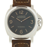 【PANERAI 沛納海】Luminor Base 自動上鍊皮帶款x44mm(PAM00914)
