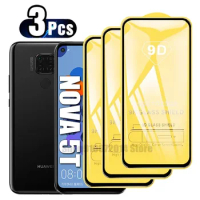 3PCS 9D Full Cover Tempered Glass For Huawei Nova 5T 7i 8i 6 8 SE Screen Protector Glass For Huawei Y9A Y7P Y9S Y6S Pro Y5 2019