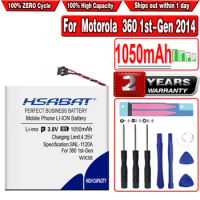 HSABAT 1050mAh WX30 SNN5951A Replacement Battery For Motorola Moto 360 1st-Gen 2014 Smart Watch Batteries