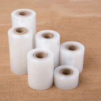 1 roll Transparen plastic film Plastic stretch-wrap Clear Roll Packing Plastic Film Paper Goods Packaging Craft Wrapping 1PCS