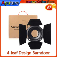 Aputure 4-leaf Design Barndoor Standard 7-inch Bowens Mount Barn Door for Aputure LS 120D C120D II 300D LED Video Light
