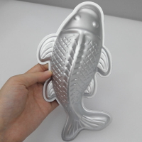 錦里魚模具魚形模商用不粘涼糕模具烘培耐高溫蛋糕鋁模具扣飯模具