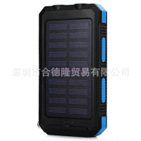 20pcs Waterproof Power Battery 20000mAh Dual Flashlight For iphone Powerbank Charger Bank Portable Quick LED External for Solar