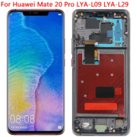 For Huawei Mate 20 Pro LCD Display Touch Screen With Frame 6.39" Mate20 Pro LYA-L09 LYA-L29 LCD Screen OLED Replacement