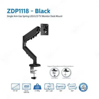 Bracket TV Monitor LED LCD Gas Spring OXIMUS ZDP1118 1118 Tilt Swivel OXIMUS ZDP1118 HItam