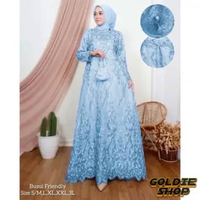 Goldie Shop Gamis BUSUI Azizah 3in1 M - 3XL 12WARNA / Maxi Long Dress Muslimah / Gamis Kondangan Sup