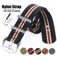 18mm 20mm 22mm Nylon Canvas Strap Universal Watch Band for Seiko for Tudor Watch Band Military Bracelet Wrist Band Fabric Strap