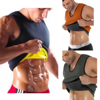 Men's Shapers Top Waist Trainer Vest Sauna Sweat Body Shaper Tank Top Slimming Trimmer T Shirt Plus Size M-4XL