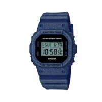 CASIO 卡西歐 G-SHOCK 數位電子錶 橡膠錶帶 單寧色 防水200米 ( DW-5600DE-2D)