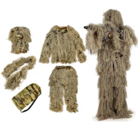 GUGULUZA Sniper Suit Hunting Ghillie Suit Secretive Hunting Clothes Invisibility Army Airsoft Shooting Uniform