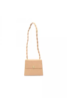 Chanel Pre-Loved Chanel coco mark Twist handle Shoulder bag Caviar skin beige gold hardware