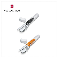 VICTORINOX 瑞士維氏 餐具三件組 Swiss Classic 削皮刀、叉、匙套裝 橘色/黑色(6.7192.F3 /6.7192.F9)