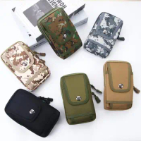 Army Waist Bag Mobile Phone Bag Camouflage Bag Functional Tactical Belt Bag Zipper Waist Pack Outdoor Belt Bag Waist Bag
