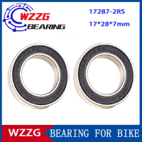 WZZG 17287-2RS ( 1 PC ) Hybrid ceramic ball Bearing 17x28x7 mm Bike Bottom Bracket and Spare Parts Si3N4 Ball Bearing 17287-2RS
