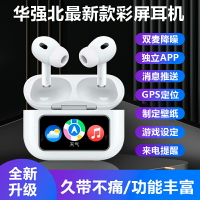 2024新款華強北智能彩屏長續航無線降噪藍牙耳機適用華為蘋果安卓-樂購