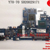 Placa Mae For Lenovo Y70-70 Mainboard LA-B111P ZIVY3 D76 i7 4720HQ NVIDIA GTX 960M 5B20H29171 Tested
