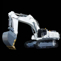 Liebherr 1/14 AOUE 9150 RC Hydraulic Excavator Metal Heavy Duty Double Pump with Light Backhoe Excavator Model Toy LESU New