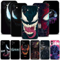 Phone Case For Apple iPhone 14 13 12 11 Pro Max 13 12 Mini 8 Plus XS Max XR X Coque Venom Marvel
