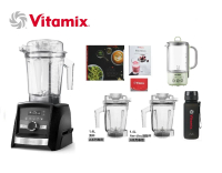 【中港店Vitamix】A3500i消光黑+圓盤杯+1.4L濕杯贈MINI用壺
